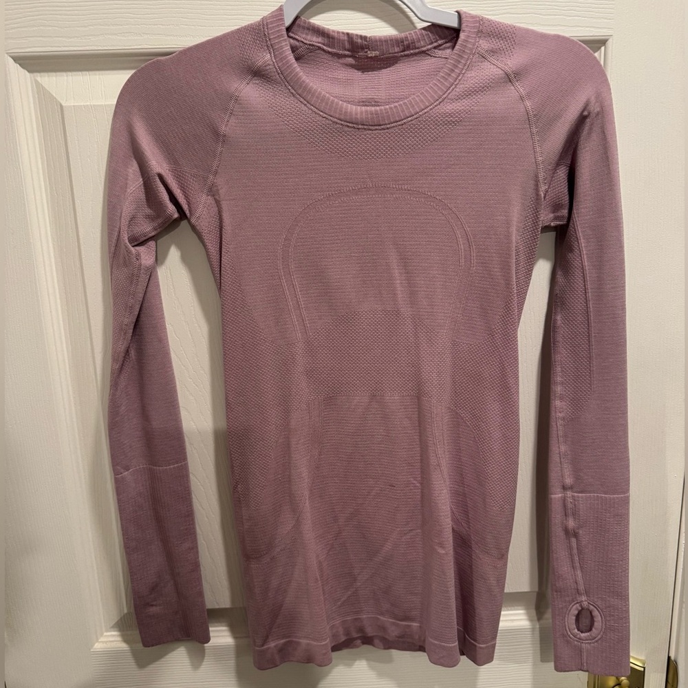 Light Pink Lululemon Align Long-sleeve